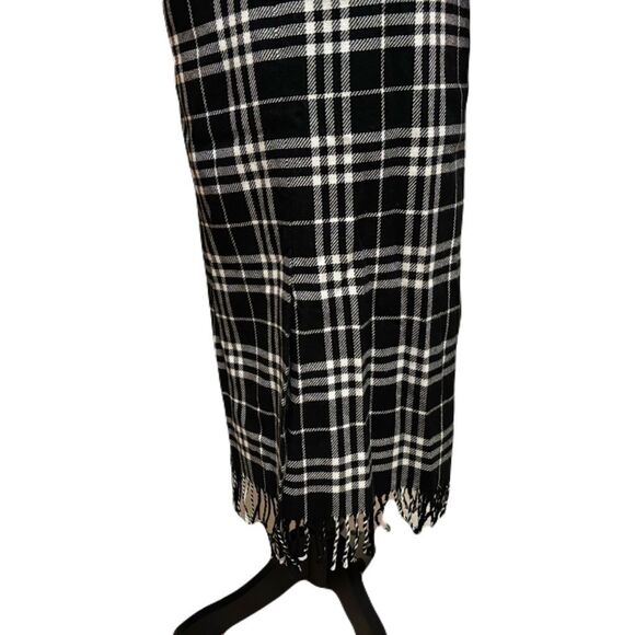 Requirements Wool Blend Plaid Skirt with Fringe Hem |Size 12P | EUC - Picture 6 of 6